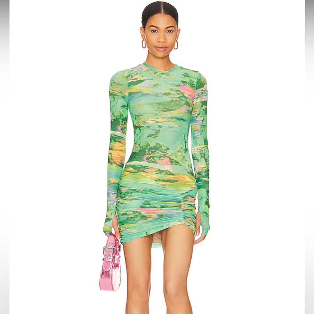NEW WITH TAGS- Revolve: Mirza Mesh Mini Dress